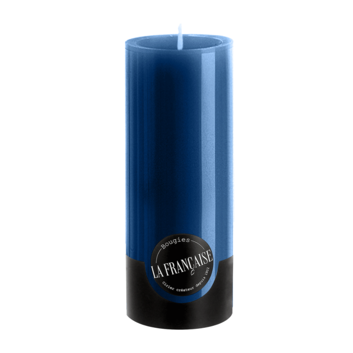 Bougies La Francaise - Large Pillar Candle - Blue